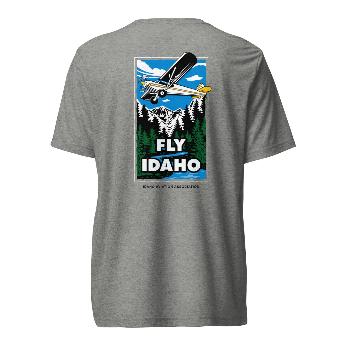 Fly Idaho Supercub Light-Weight T-Shirt with Black IAA Logo
