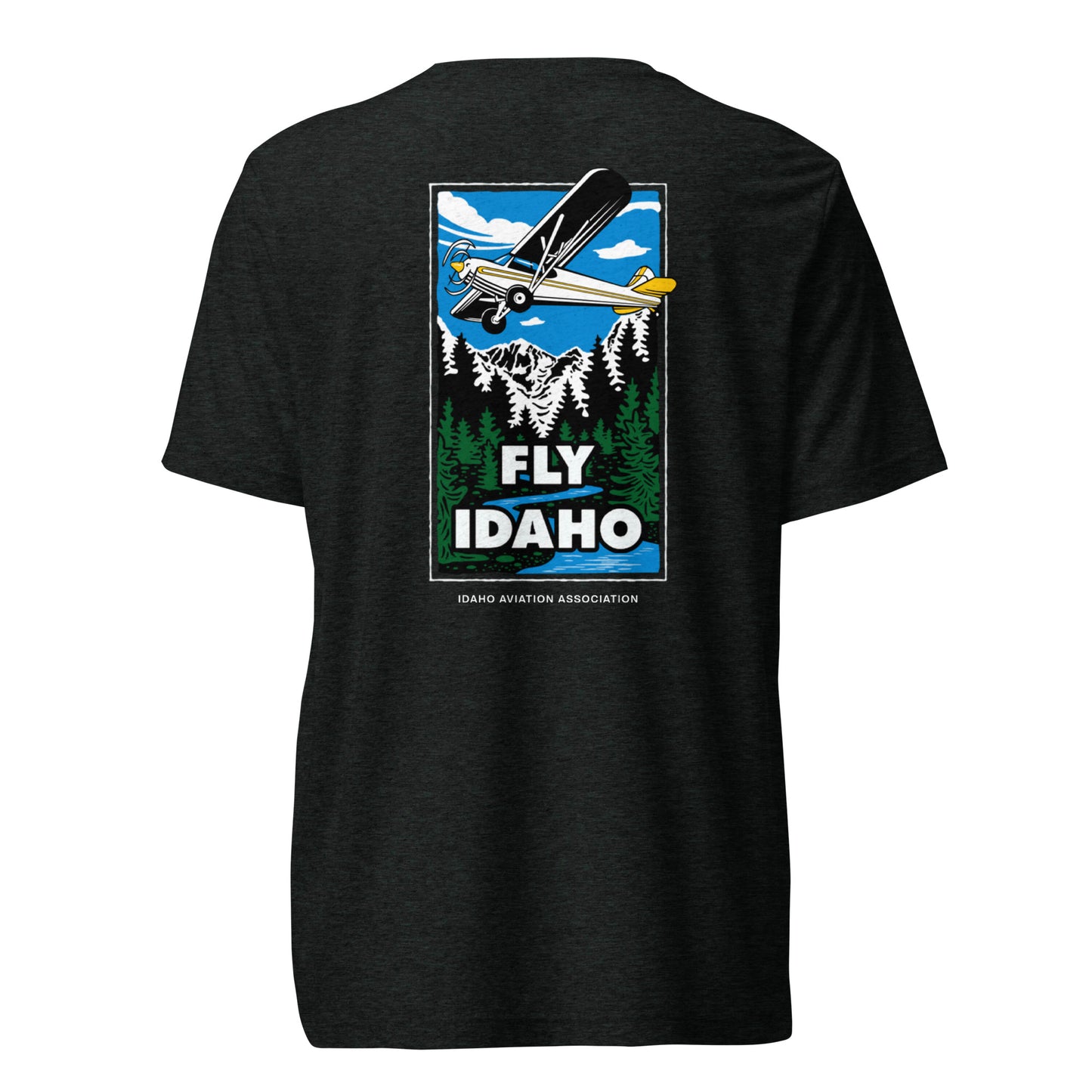 Fly Idaho Supercub Light-Weight T-Shirt with White IAA Logo
