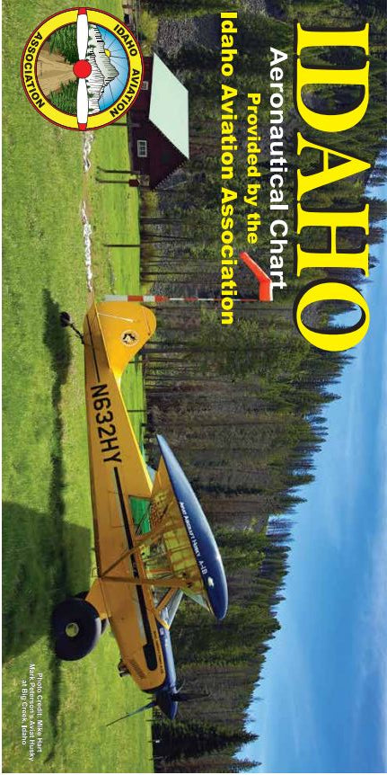 Idaho Aviation Chart - 2023 Edition - Poster / Flat Map - Wall Hanging or Framing
