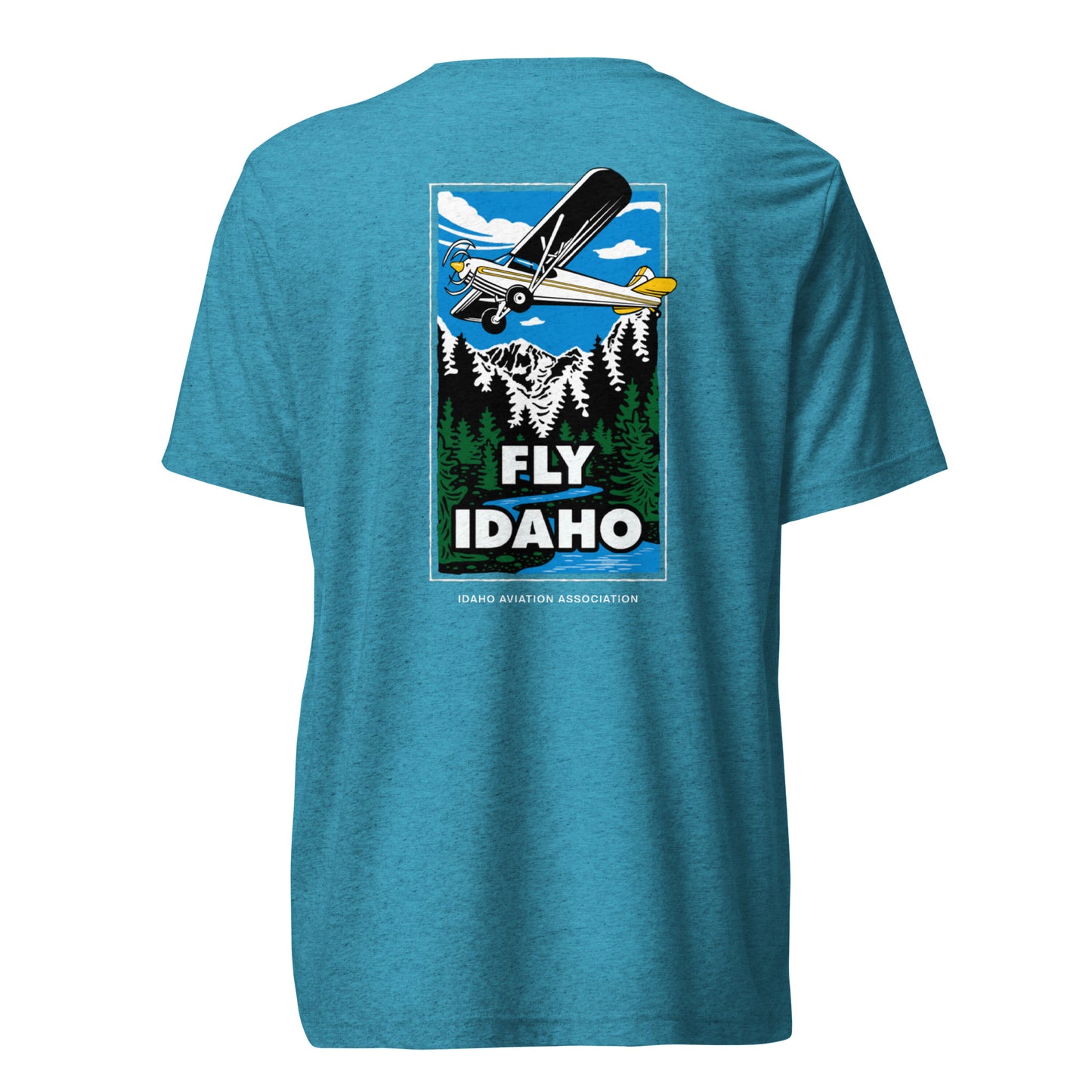 Fly Idaho Supercub Light-Weight T-Shirt with White IAA Logo