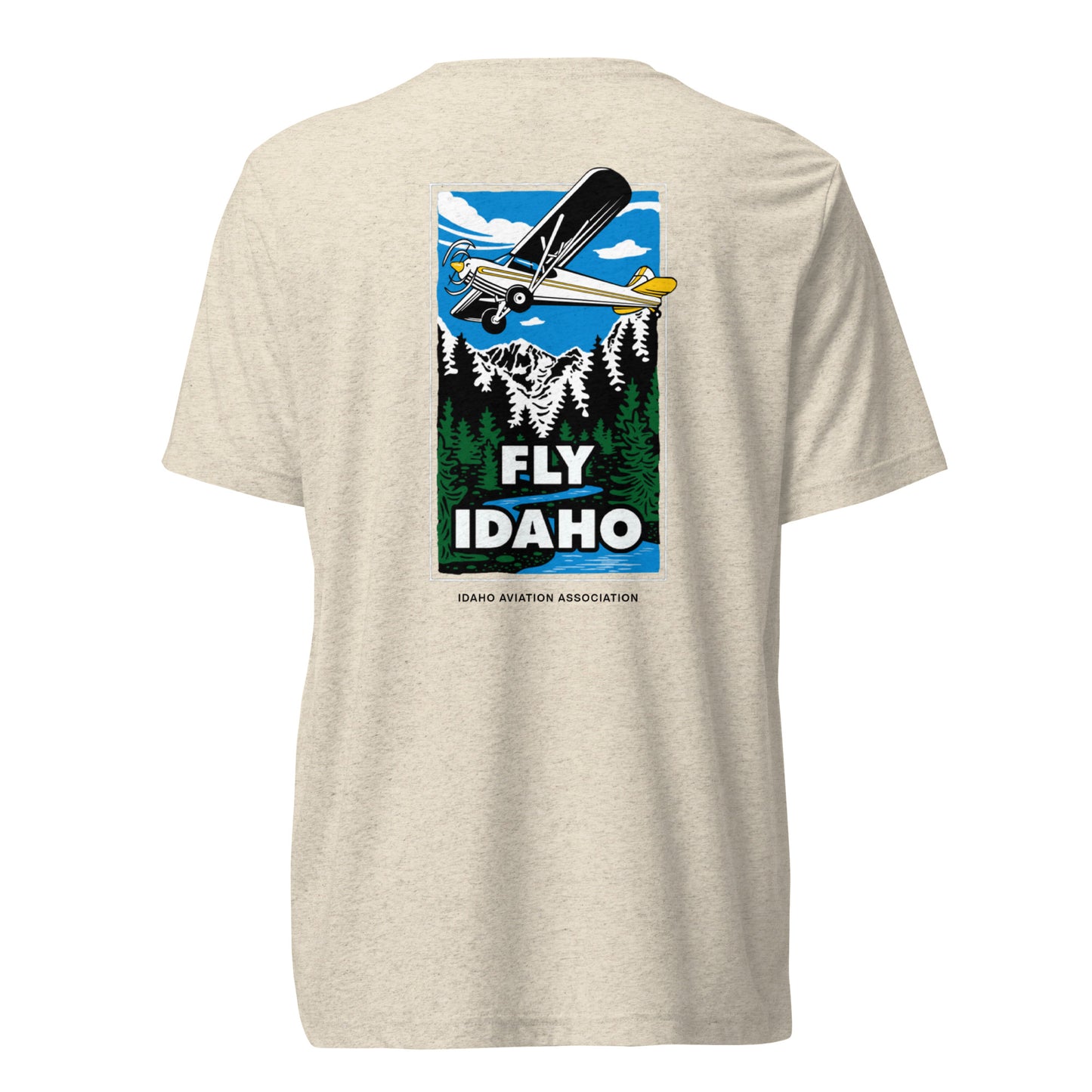 Fly Idaho Supercub Light-Weight T-Shirt with Black IAA Logo