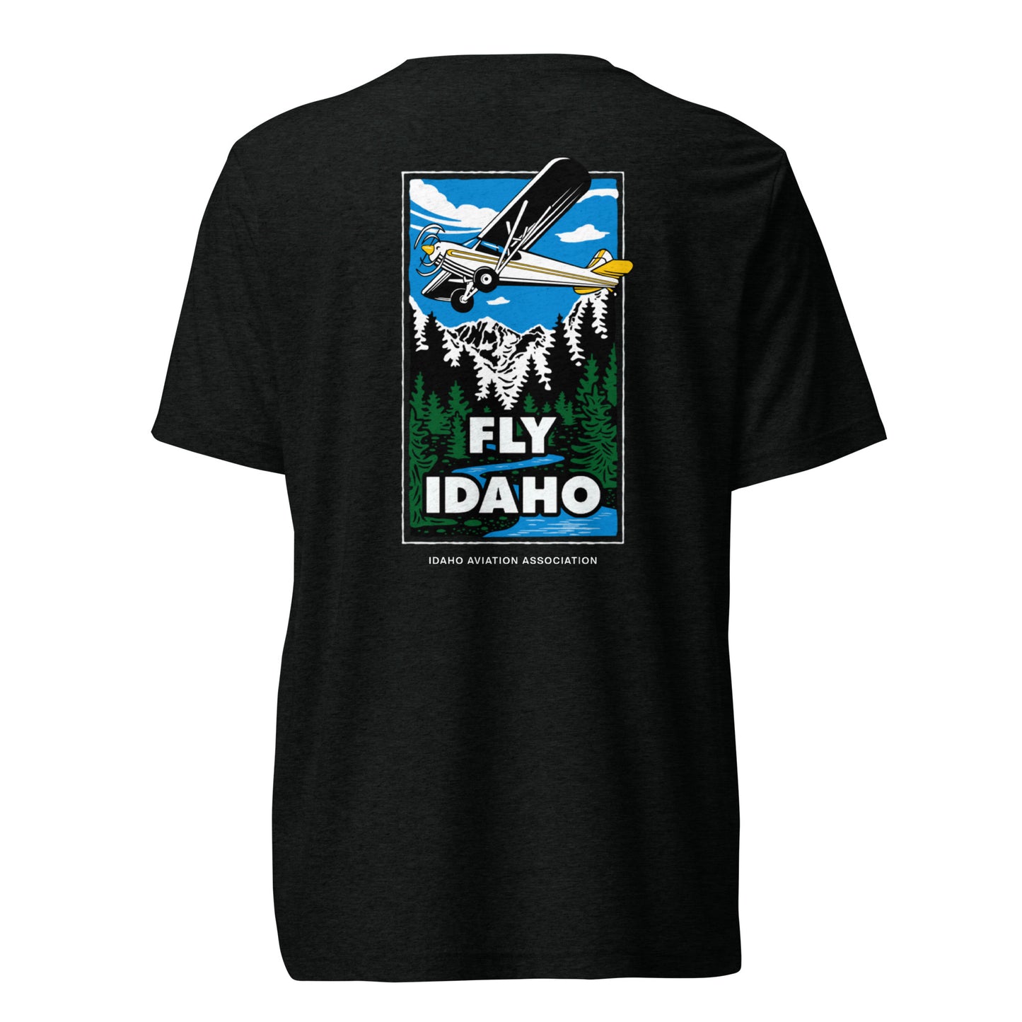 Fly Idaho Supercub Light-Weight T-Shirt with White IAA Logo